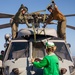 HSC 28 Sailors Conduct Pre-Flight Checks of MH-60S Sea Hawk Helicopter