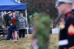 Hundreds gather at two local Wreaths Across America events to honor veterans