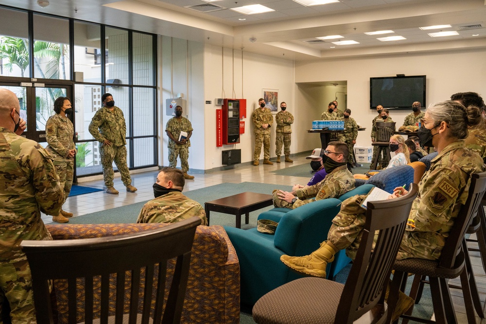 All Call held with Dorm Airmen about water quality recovery efforts