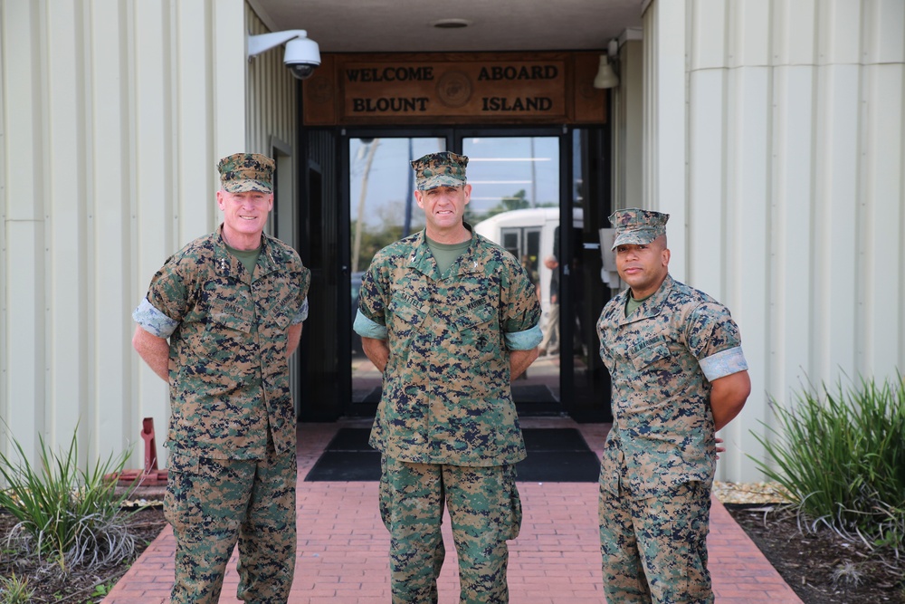 U.S. Marine Corps Deputy Commandant for Installations and Logistics visits MARCORLOGCOM, MCLB-Albany and BICmd