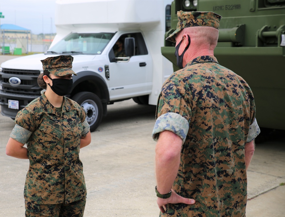 U.S. Marine Corps Deputy Commandant for Installations and Logistics visits MARCORLOGCOM, MCLB-Albany and BICmd