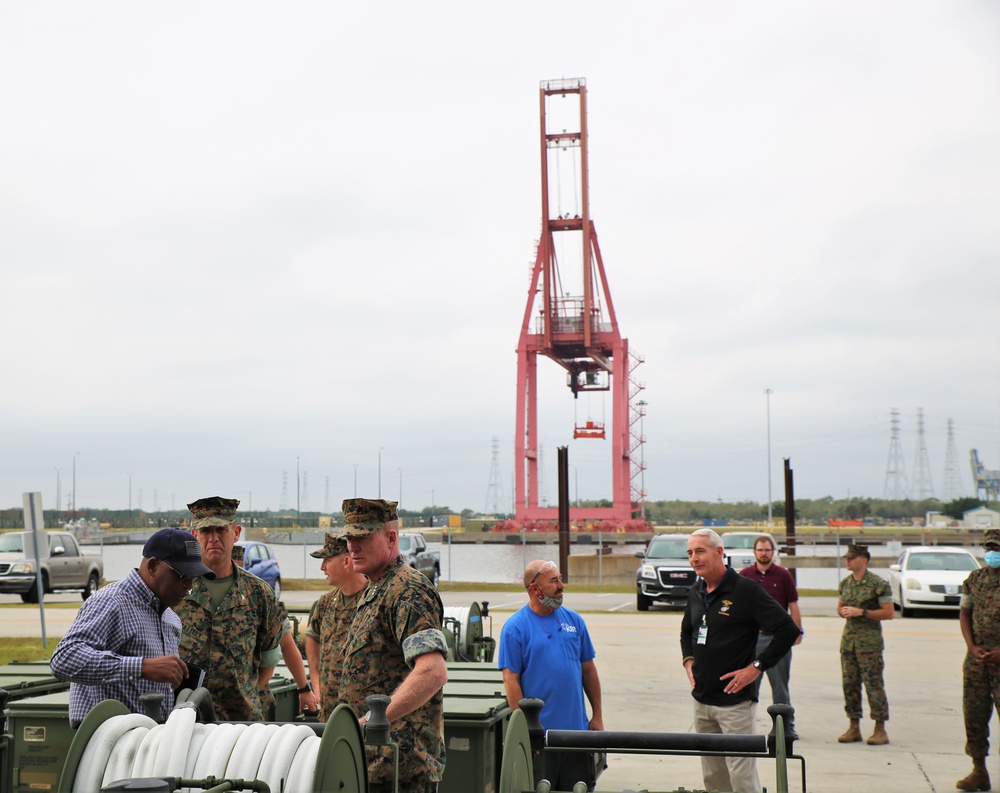 U.S. Marine Corps Deputy Commandant for Installations and Logistics visits MARCORLOGCOM, MCLB-Albany and BICmd