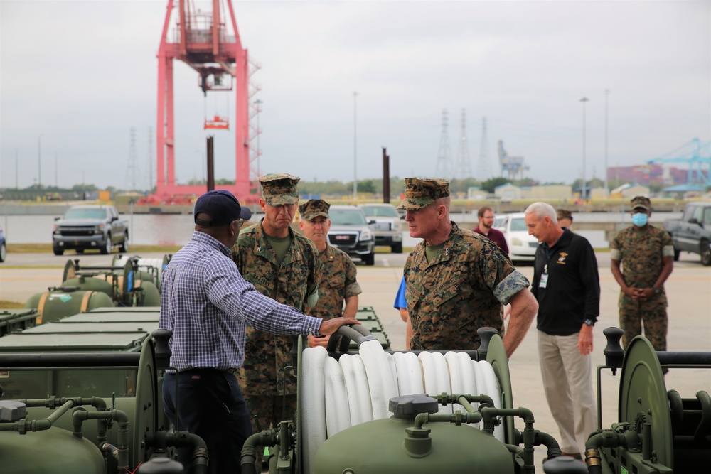 U.S. Marine Corps Deputy Commandant for Installations and Logistics visits MARCORLOGCOM, MCLB-Albany and BICmd