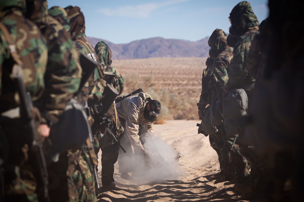 1st Supply Battalion Open Air Gas Chamber