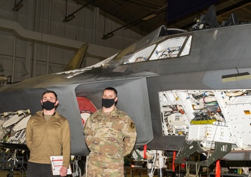 Crew chiefs rebuild F-22 after fiery crash