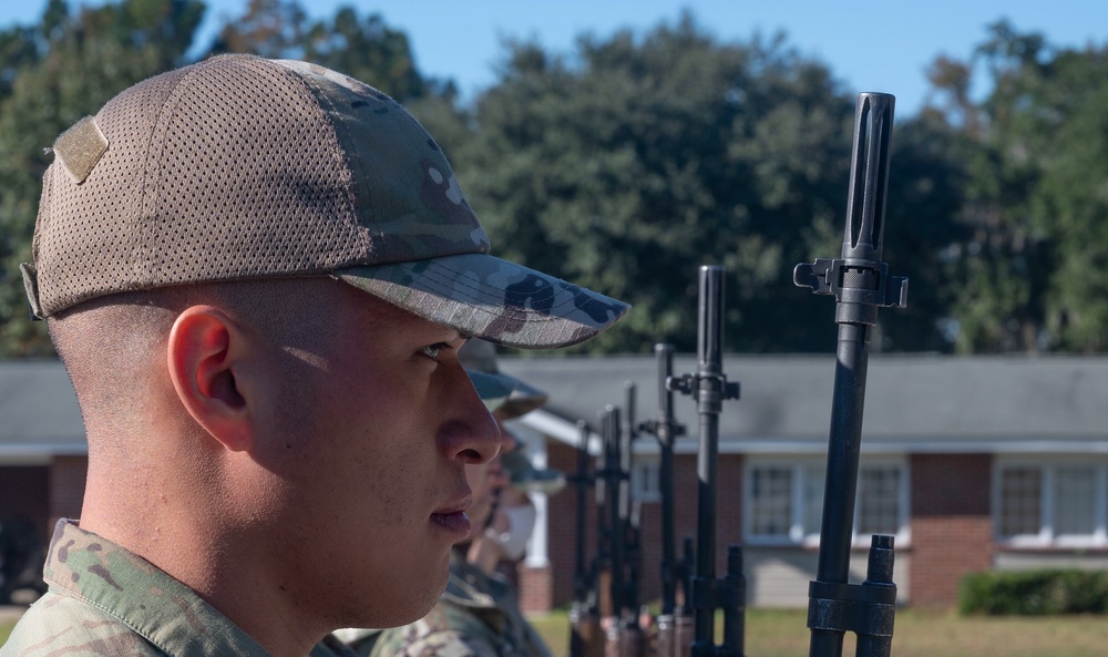 Joint Base Charleston's Base Honor Guard Practice