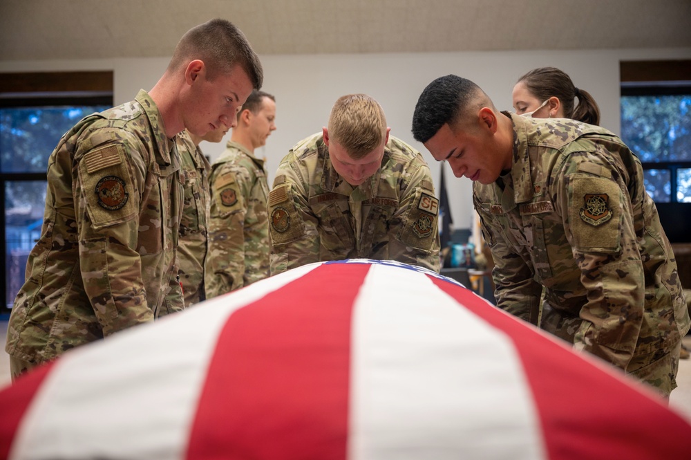 Joint Base Charleston's Base Honor Guard Practice