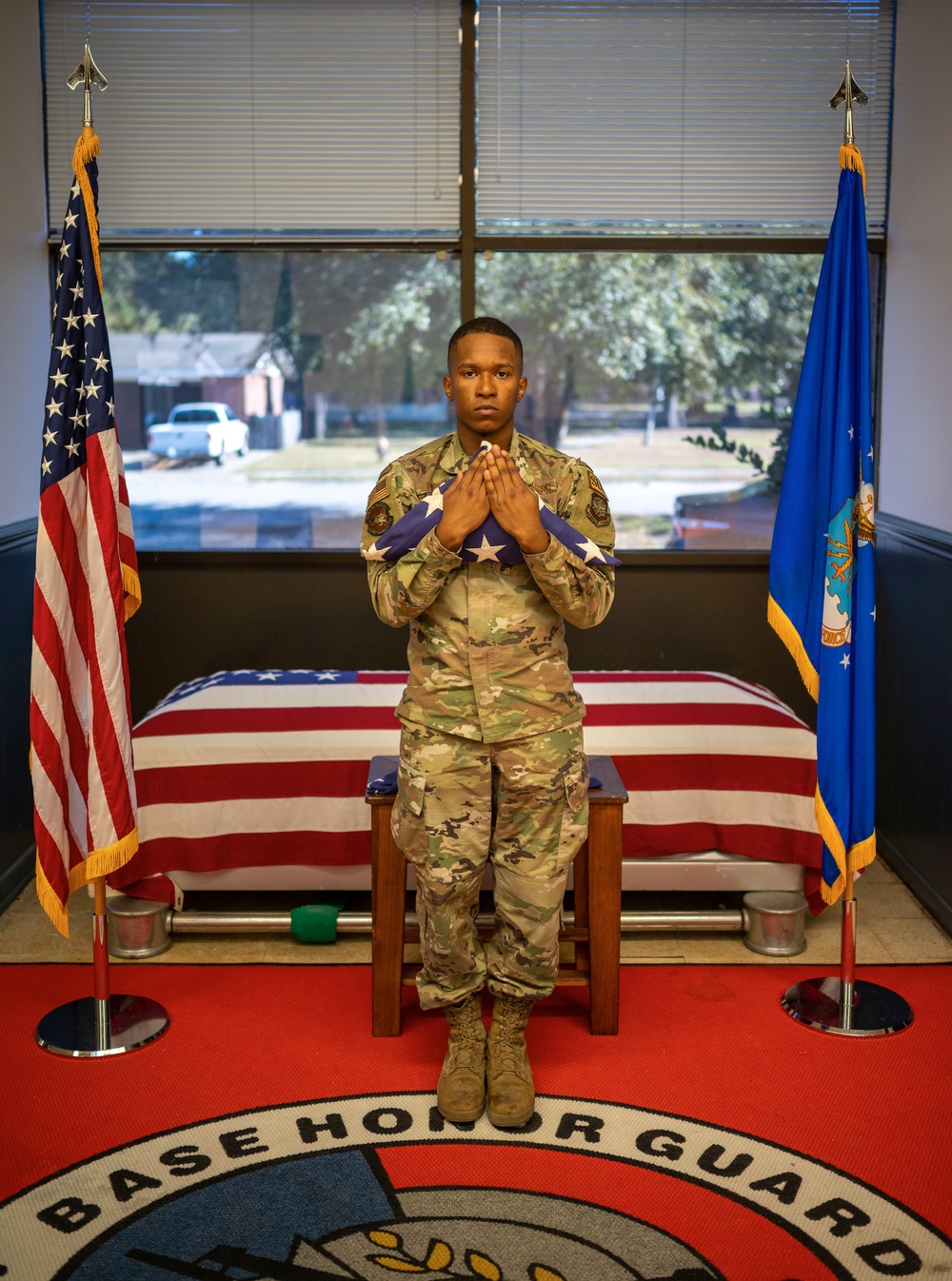 Joint Base Charleston's Base Honor Guard Practice