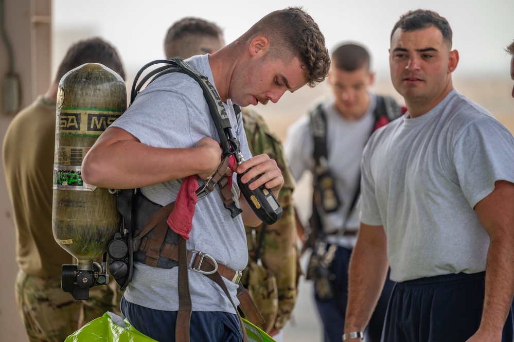 ASAB Fire Dept completes HAZMAT technician skills event