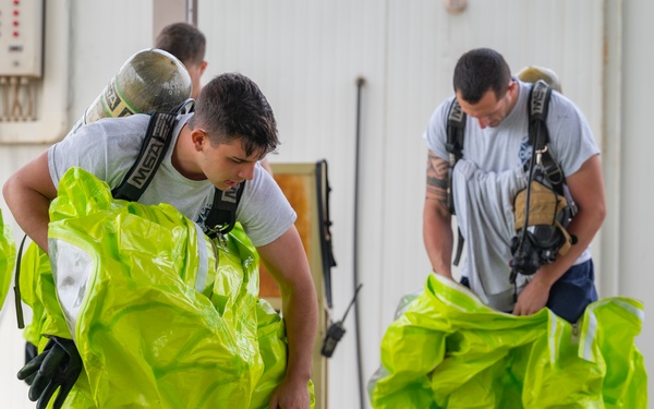 ASAB Fire Dept completes HAZMAT technician skills event