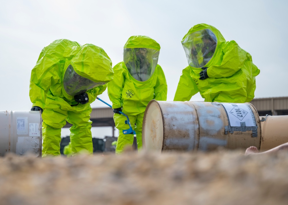 ASAB Fire Dept completes HAZMAT technician skills event