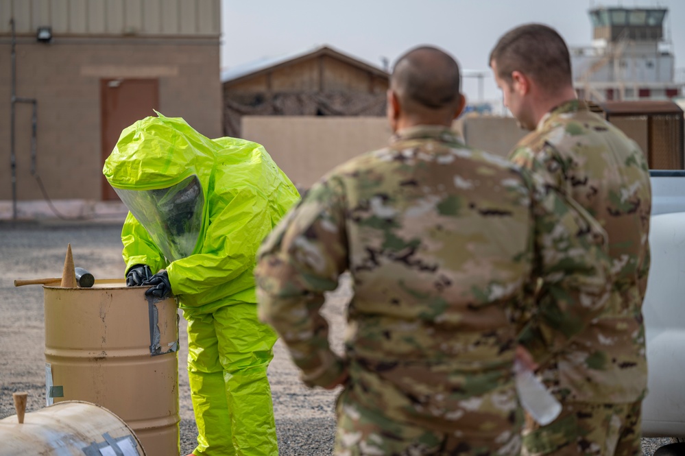 ASAB Fire Dept completes HAZMAT technician skills event