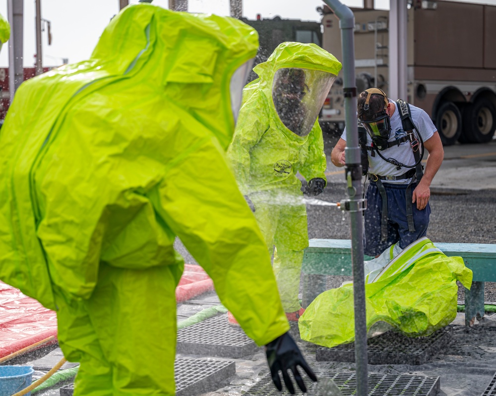 ASAB Fire Dept completes HAZMAT technician skills event