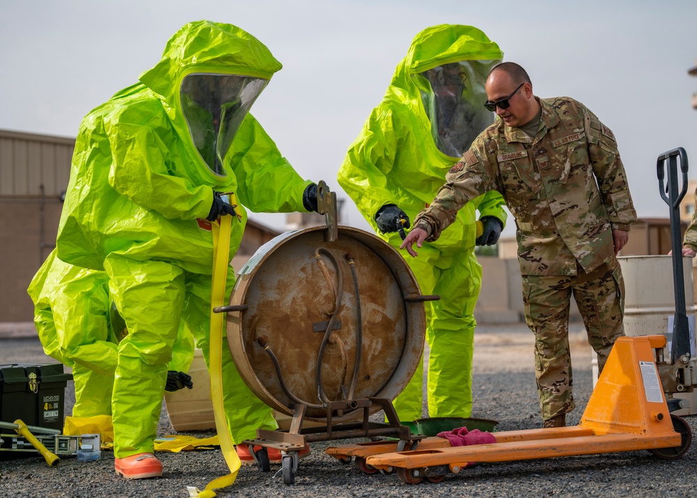 ASAB Fire Dept completes HAZMAT technician skills event