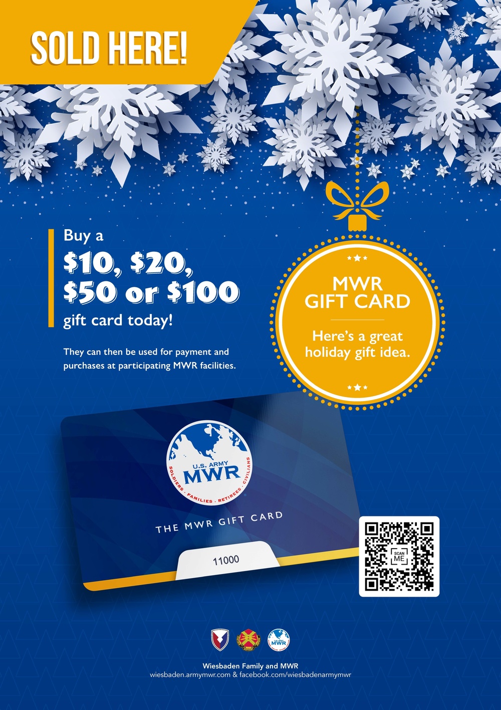 MWR Gift Cards – the perfect holiday present