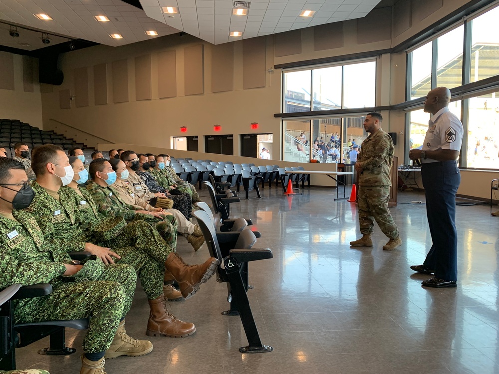 Partner nation students attend basic military training graduation
