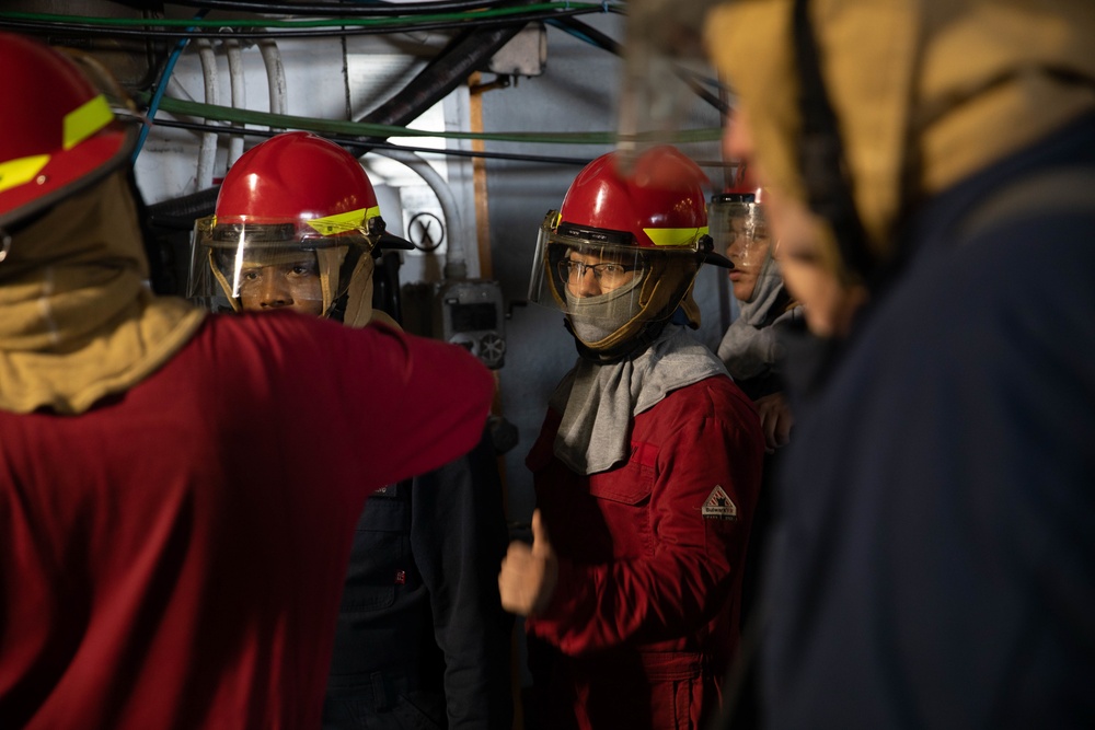 General Quarters aboard USS Wasp