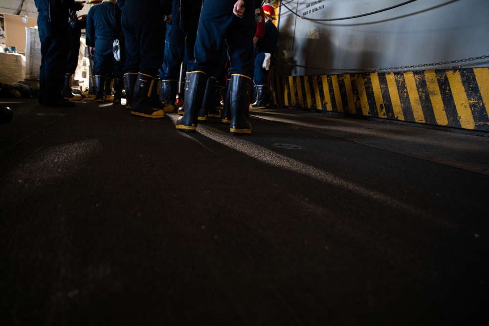 General Quarters aboard USS Wasp