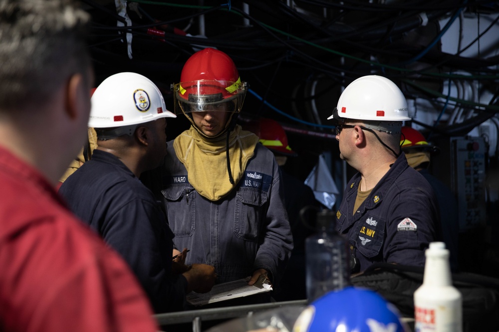 General Quarters aboard USS Wasp