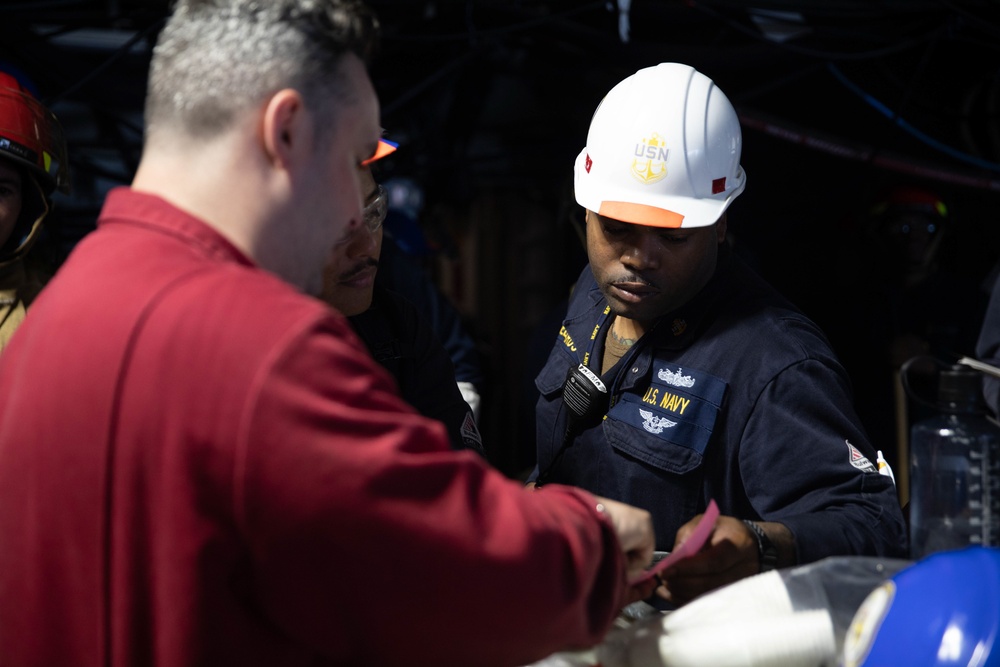 General Quarters aboard USS Wasp