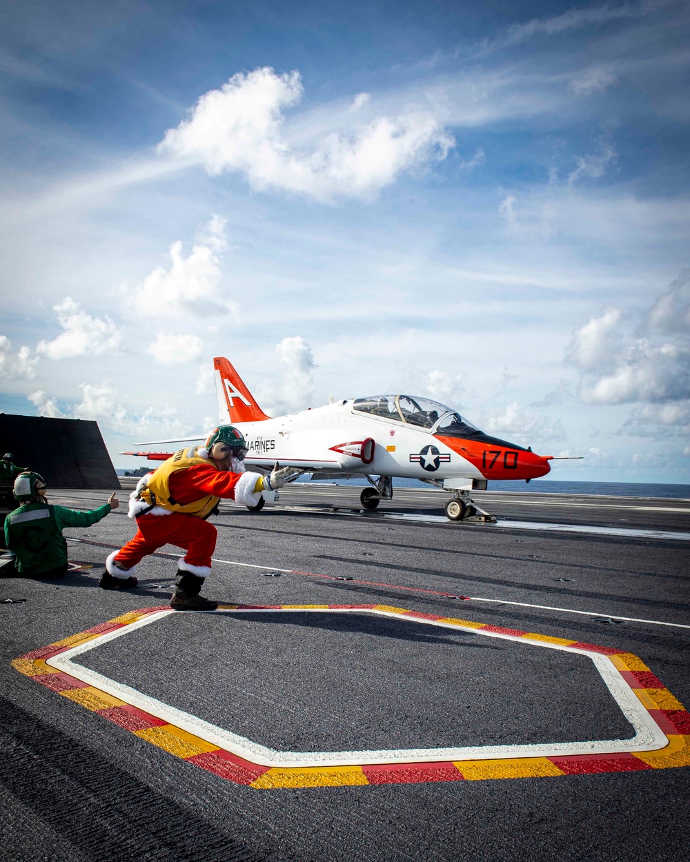 Shooter Santa Launches Training Aircraft