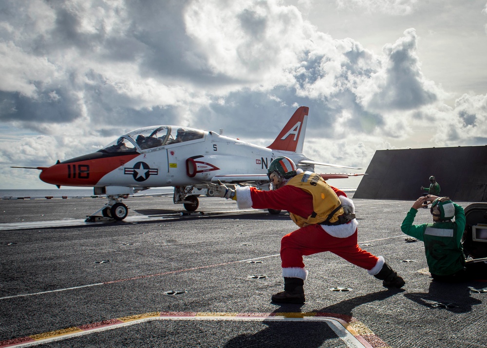 Shooter Santa Launches Training Aircraft