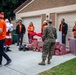 Marine receives holiday gifts on Camp Pendleton