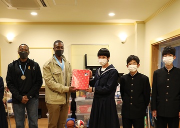 USARJ Sergeant Audie Murphy Club members deliver donated items to local children’s home