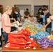 Holiday Food Basket Packing at the Hickam Commissary