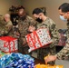 Holiday Food Basket Packing at the Hickam Commissary