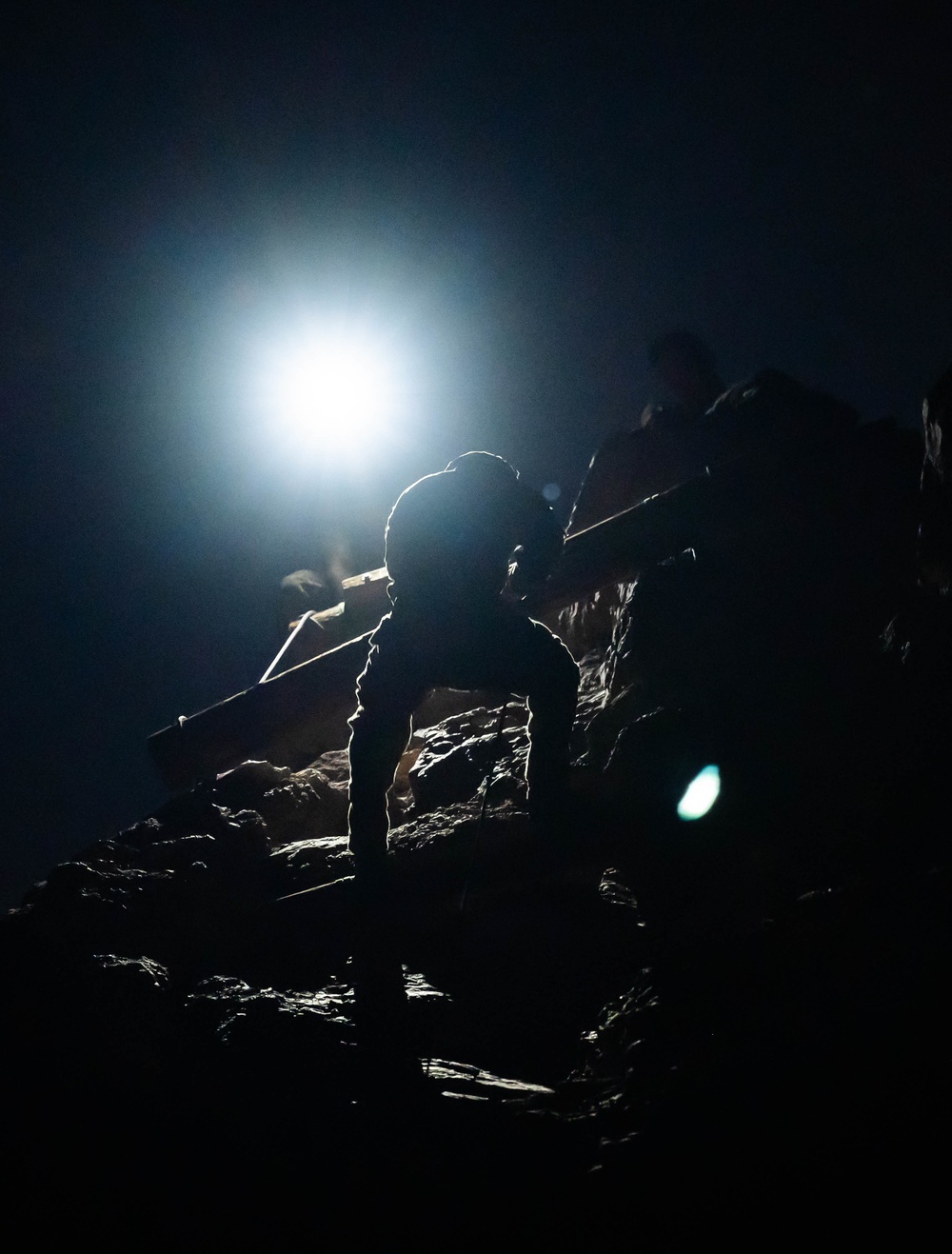 Task Force Iron Gray conducts night rappelling