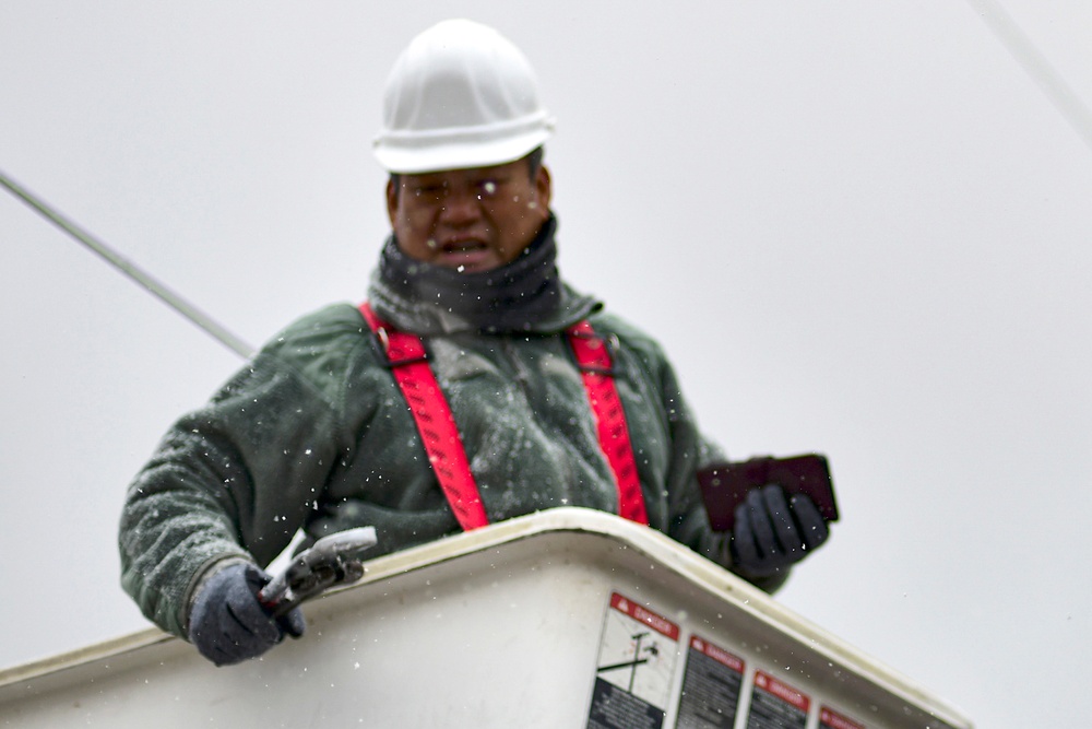 Repairing lines, powering up the Wolf Pack