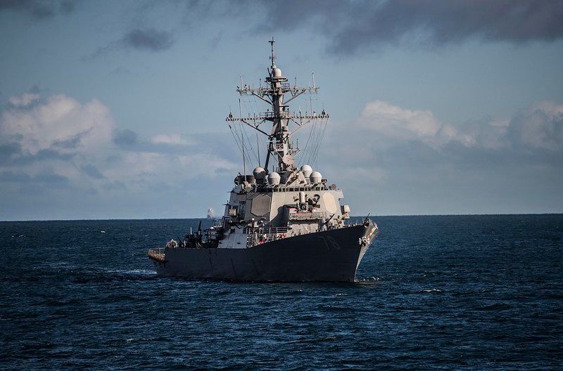 USS Porter (DDG 78) transits the North Channel