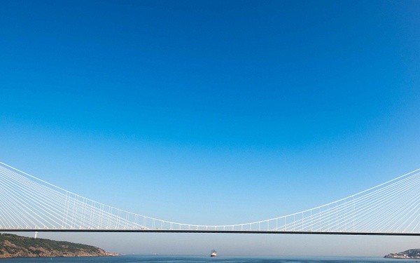 USS Mount Whitney (LCC 20) transits into the Black Sea