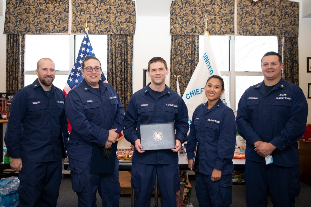 Coast Guard Reservists awarded at Coast Guard Academy