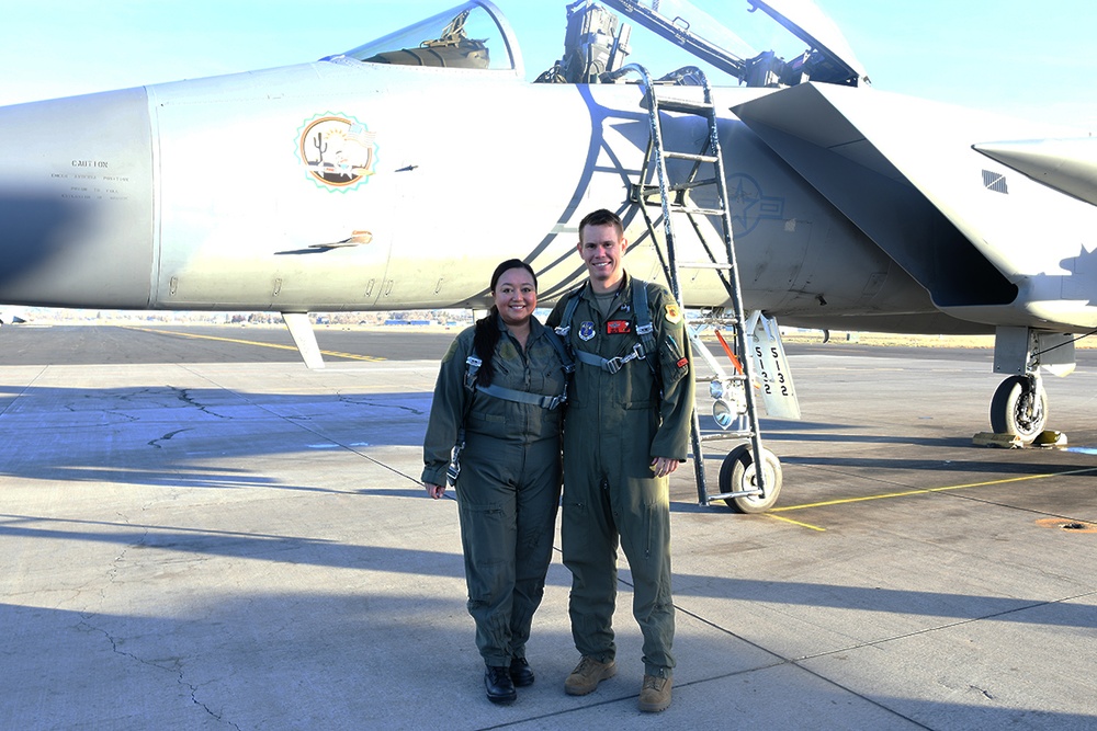 Team Kingsley spouses taxi out during familiarization event