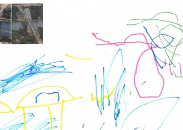 Student-drawn Cape Cod Canal Bridge design