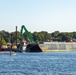 Dump Scow Works in New Bedford Harbor