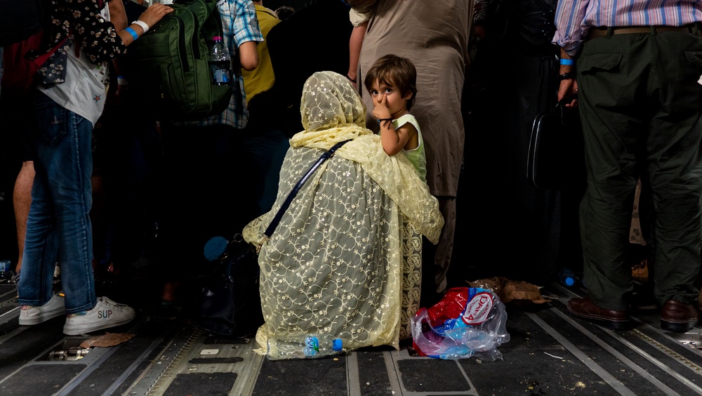 816th EAS transports Afghan evacuees