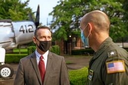John Soracco with Rear Adm. Joseph Hornbuckle
