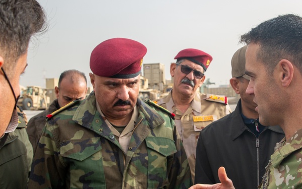 Iraqi delegation takes a first-hand look at new advise, assist, enable mission