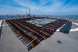 U.S. Navy Seizes 1,400 Assault Rifles During Illicit Weapons Interdiction