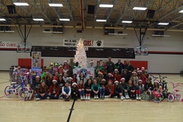 Local junior high school supports military community