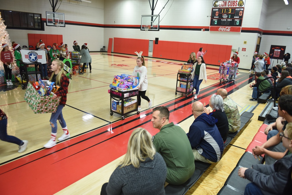 Local junior high school supports military community