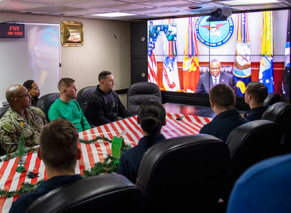 The Harry S. Truman Carrier Strike Group is on a scheduled deployment in the U.S. Sixth Fleet area of operations in support of naval operations to maintain maritime stability and security.