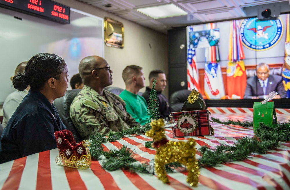 The Harry S. Truman Carrier Strike Group is on a scheduled deployment in the U.S. Sixth Fleet area of operations in support of naval operations to maintain maritime stability and security.
