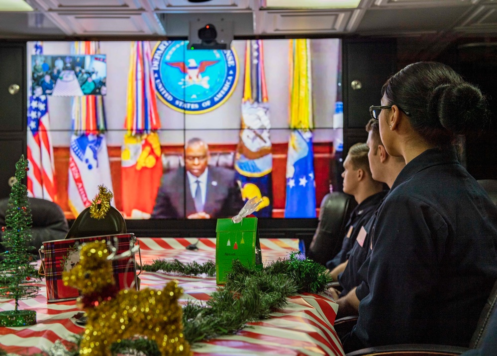 The Harry S. Truman Carrier Strike Group is on a scheduled deployment in the U.S. Sixth Fleet area of operations in support of naval operations to maintain maritime stability and security.
