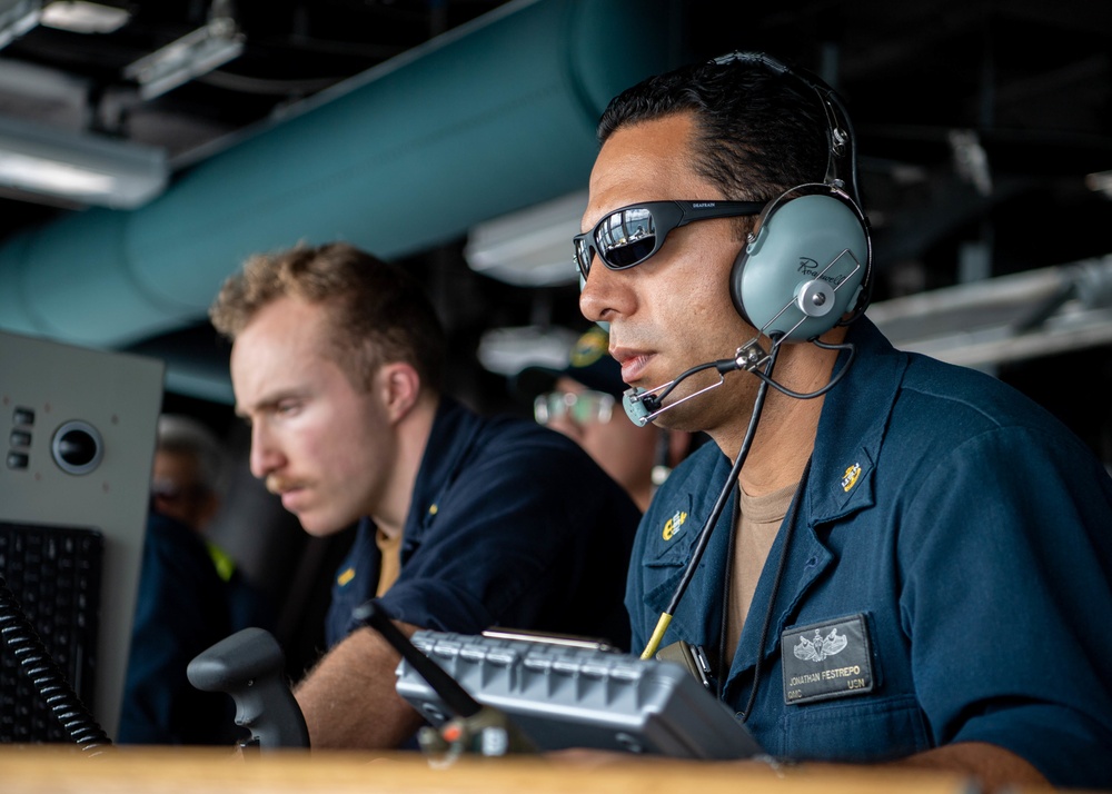 USS Charleston Sailors Participate in a Sea and Anchor Evolution