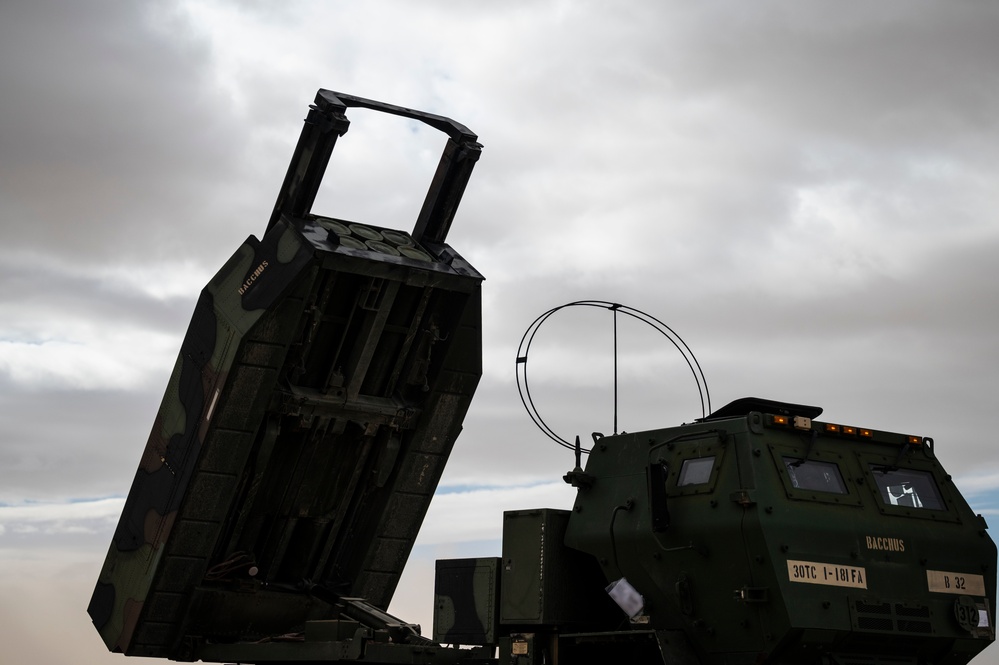 61st EAS teams with 1-181st Field Artillery Regiment to transport HIMARS