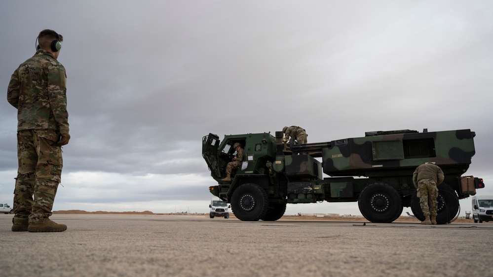 61st EAS teams with 1-181st Field Artillery Regiment to transport HIMARS